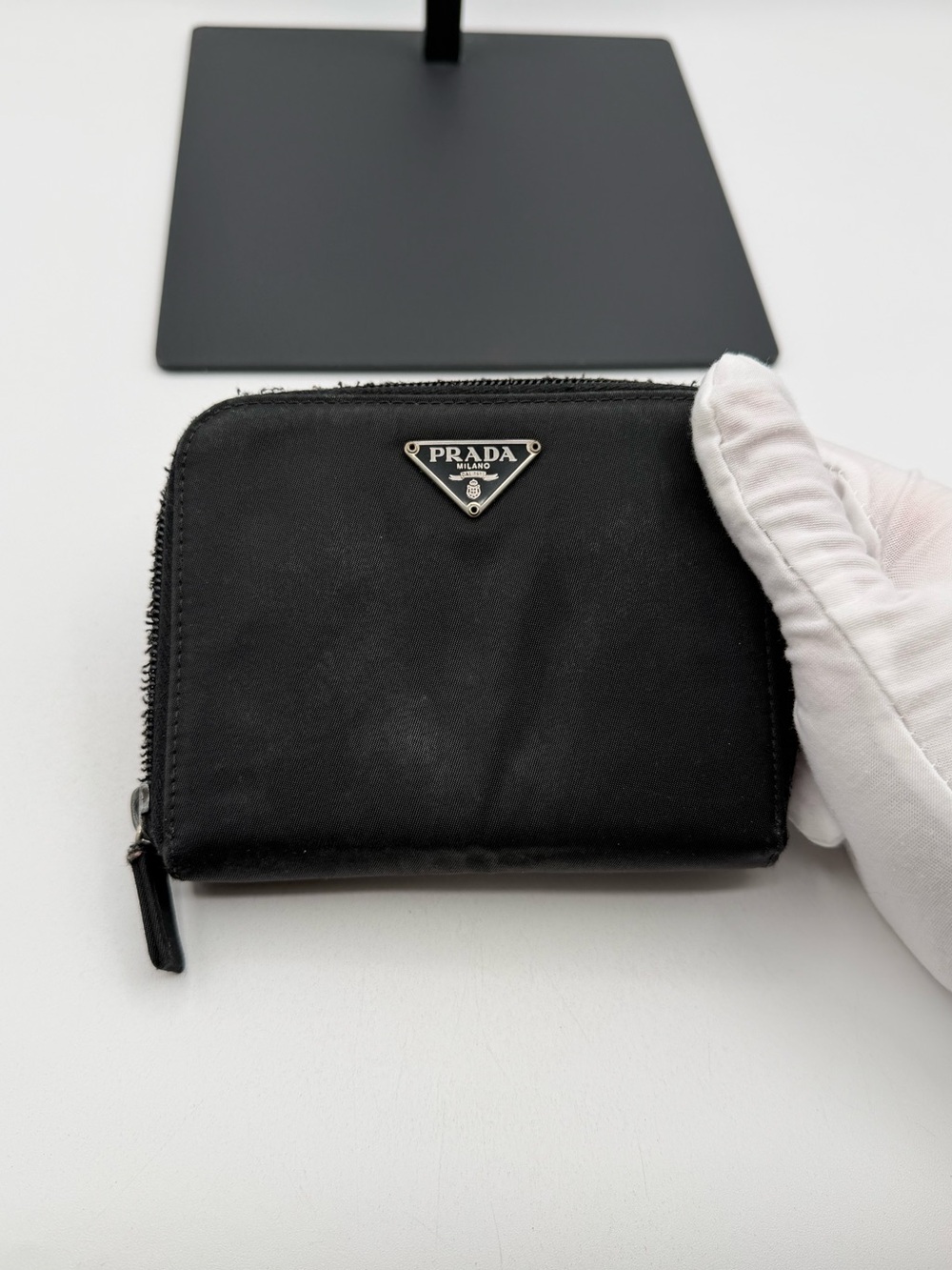Prada Nylon Zip Around Wallet